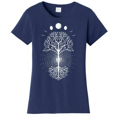 Tree Of Life Moons Phases Cool Meditation Yoga Lover Gift Women's T-Shirt