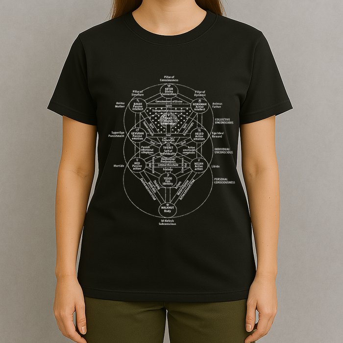 Tree Of Life Kabbalah Esoteric Judaism 10 Sephirot T-Shirt