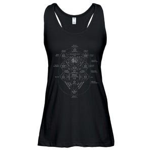 Tree Of Life Kabbalah Esoteric Judaism 10 Sephirot Ladies Essential Flowy Tank