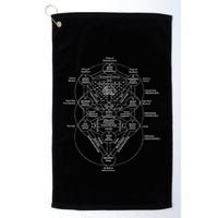 Tree Of Life Kabbalah Esoteric Judaism 10 Sephirot Golf Towel