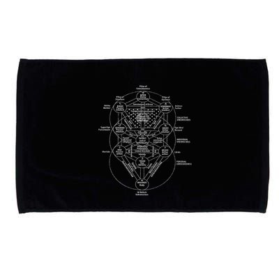 Tree Of Life Kabbalah Esoteric Judaism 10 Sephirot Microfiber Hand Towel