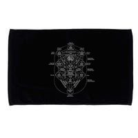 Tree Of Life Kabbalah Esoteric Judaism 10 Sephirot Microfiber Hand Towel