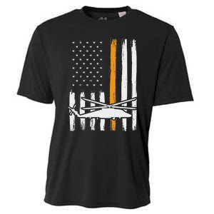 Thin Orange Line Search And Rescue Retired Coast Guard Cooling Performance Crew T-Shirt