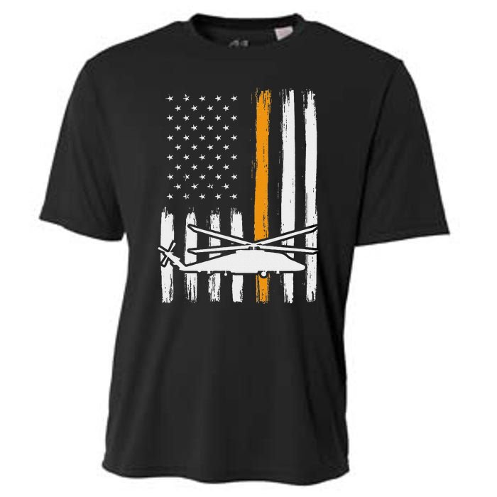 Thin Orange Line Search And Rescue Retired Coast Guard Cooling Performance Crew T-Shirt