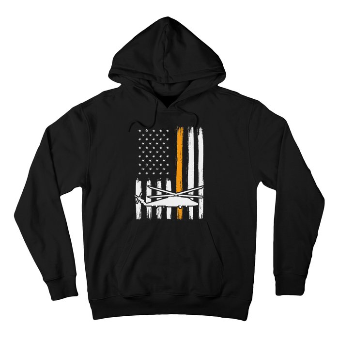 Thin Orange Line Search And Rescue Retired Coast Guard Hoodie