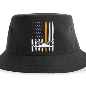 Thin Orange Line Search And Rescue Retired Coast Guard Sustainable Bucket Hat