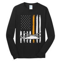 Thin Orange Line Search And Rescue Retired Coast Guard Tall Long Sleeve T-Shirt