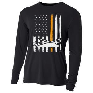 Thin Orange Line Search And Rescue Retired Coast Guard Cooling Performance Long Sleeve Crew