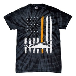 Thin Orange Line Search And Rescue Retired Coast Guard Tie-Dye T-Shirt