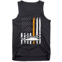 Thin Orange Line Search And Rescue Retired Coast Guard Tank Top