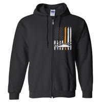 Thin Orange Line Search And Rescue Retired Coast Guard Full Zip Hoodie