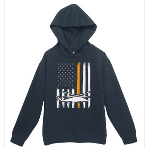 Thin Orange Line Search And Rescue Retired Coast Guard Urban Pullover Hoodie