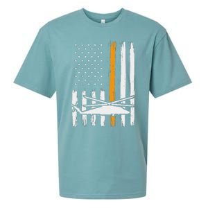 Thin Orange Line Search And Rescue Retired Coast Guard Sueded Cloud Jersey T-Shirt