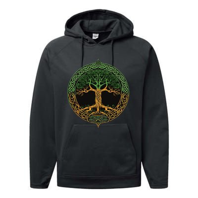 Tree Of Life Yggdrasil Performance Fleece Hoodie