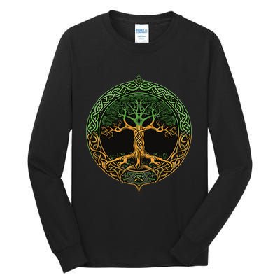 Tree Of Life Yggdrasil Tall Long Sleeve T-Shirt