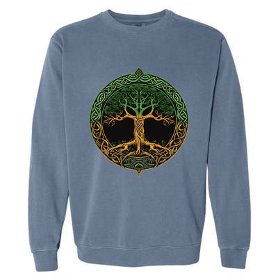 Tree Of Life Yggdrasil Garment-Dyed Sweatshirt