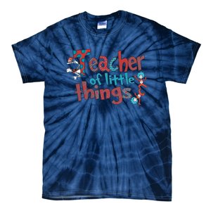 Teacher Of Little Things Reading Lover National Read Across America Tie-Dye T-Shirt