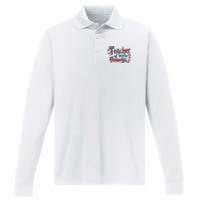 Teacher Of Little Things Reading Lover National Read Across America Performance Long Sleeve Polo