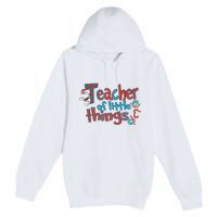 Teacher Of Little Things Reading Lover National Read Across America Premium Pullover Hoodie