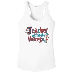 Teacher Of Little Things Reading Lover National Read Across America Ladies PosiCharge Competitor Racerback Tank