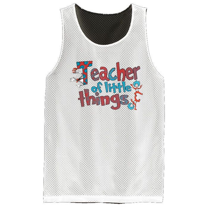 Teacher Of Little Things Reading Lover National Read Across America Mesh Reversible Basketball Jersey Tank