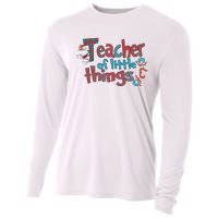 Teacher Of Little Things Reading Lover National Read Across America Cooling Performance Long Sleeve Crew