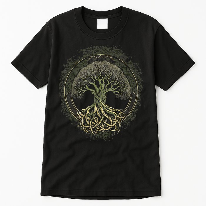Tree Of Life Viking Midgard Thor Walhalla Tall T-Shirt