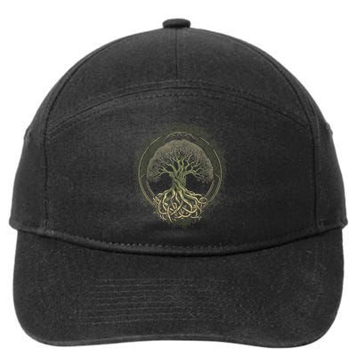 Tree Of Life Viking Midgard Thor Walhalla 7-Panel Snapback Hat