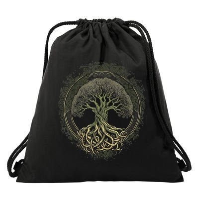 Tree Of Life Viking Midgard Thor Walhalla Drawstring Bag