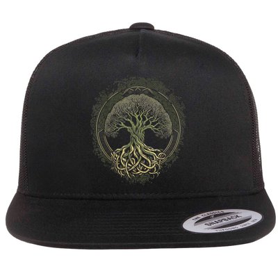 Tree Of Life Viking Midgard Thor Walhalla Flatbill Hat