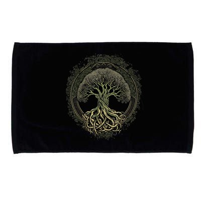 Tree Of Life Viking Midgard Thor Walhalla Microfiber Hand Towel