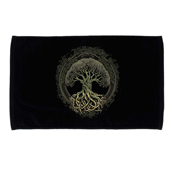 Tree Of Life Viking Midgard Thor Walhalla Microfiber Hand Towel