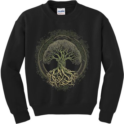 Tree Of Life Viking Midgard Thor Walhalla Kids Sweatshirt