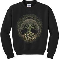 Tree Of Life Viking Midgard Thor Walhalla Kids Sweatshirt