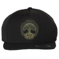 Tree Of Life Viking Midgard Thor Walhalla Wool Snapback Cap