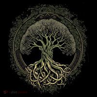 Tree Of Life Viking Midgard Thor Walhalla Zip Tote Bag
