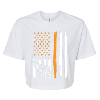 Thin Orange Line Dog Handler SAR K9 Search And Rescue Bella+Canvas Jersey Crop Tee