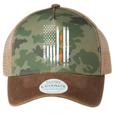 Thin Orange Line Search And Rescue Team SAR Legacy Tie Dye Trucker Hat