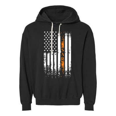 Thin Orange Line Search And Rescue Team SAR Garment-Dyed Fleece Hoodie