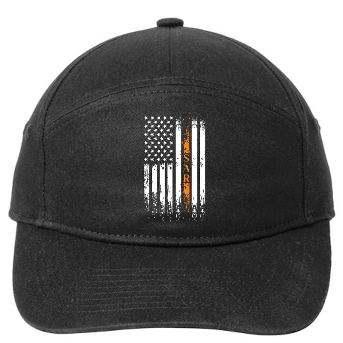 Thin Orange Line Search And Rescue Team SAR 7-Panel Snapback Hat