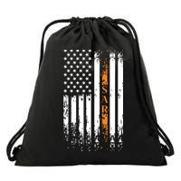 Thin Orange Line Search And Rescue Team SAR Drawstring Bag