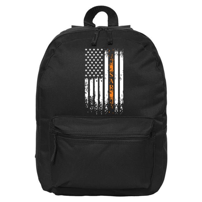 Thin Orange Line Search And Rescue Team SAR 16 in Basic Backpack