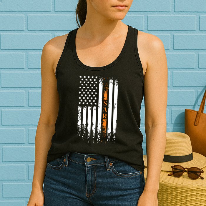 Thin Orange Line Search And Rescue Team SAR Womens Tank Top