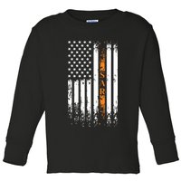 Thin Orange Line Search And Rescue Team SAR Toddler Long Sleeve Shirt