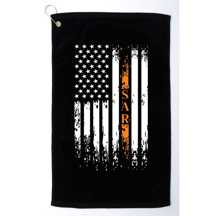 Thin Orange Line Search And Rescue Team SAR Golf Towel