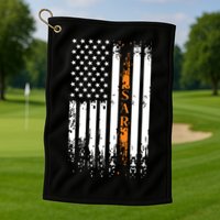 Thin Orange Line Search And Rescue Team SAR Golf Towel