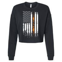 Thin Orange Line Search And Rescue Team SAR Cropped Pullover Crew