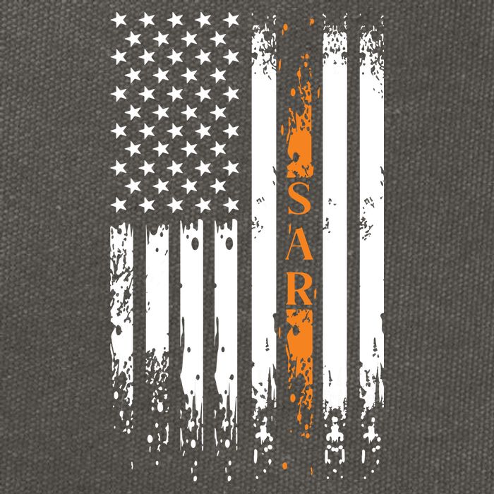 Thin Orange Line Search And Rescue Team SAR Cotton Canvas Backpack