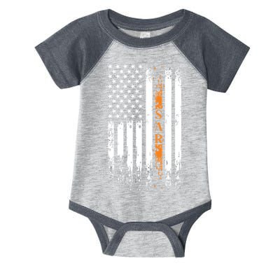 Thin Orange Line Search And Rescue Team SAR Infant Baby Jersey Bodysuit