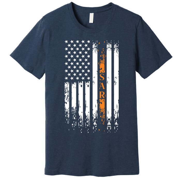 Thin Orange Line Search And Rescue Team SAR Premium T-Shirt